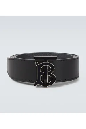 Burberry Reversible Logo Plaque Buckle Belt In Multi