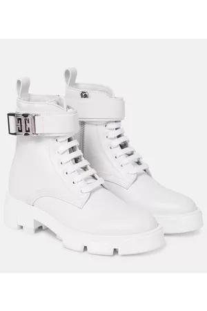 Givenchy Women Boots - Terra leather combat boots