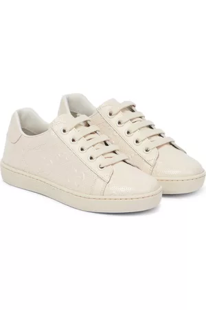 Gucci Kids GG Ace leather sneakers