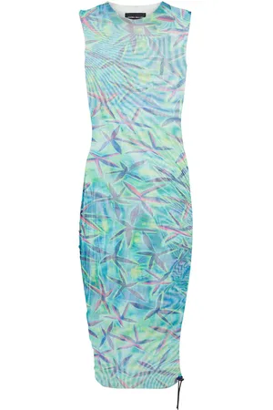 Louisa Ballou Heatwave printed mesh minidress