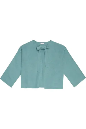 Il gufo Cropped cotton cardigan