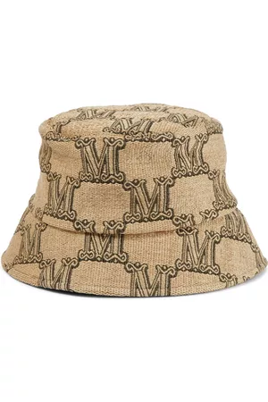 Max Mara Marat jacquard raffia bucket hat