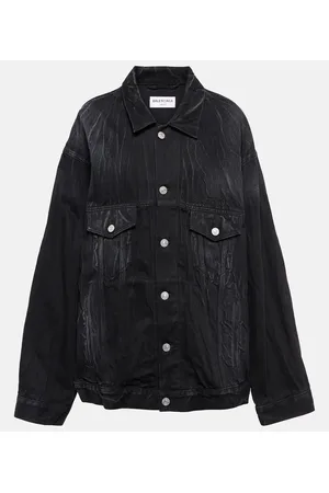 Balenciaga denim jacket hot sale sale