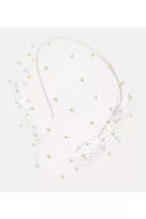 Jennifer Behr Voilette pearl-embellished headband