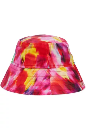 Dries Van Noten Women Hats - Tie-dye canvas bucket hat