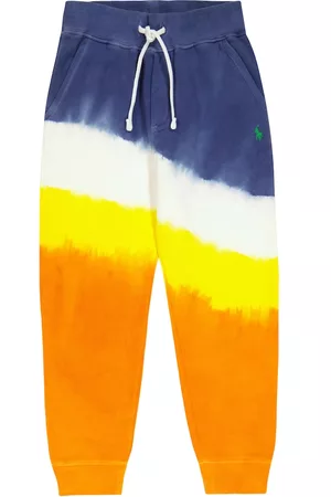 Polo Ralph Lauren Kids Tie-dye cotton-blend sweatpants