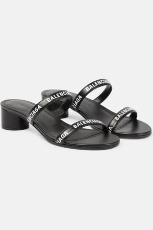 Balenciaga Round leather sandals