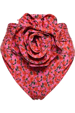 MAGDA BUTRYM High-rise floral bikini bottoms