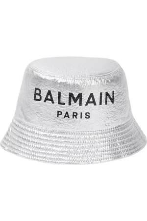 Balmain Kids Logo bucket hat