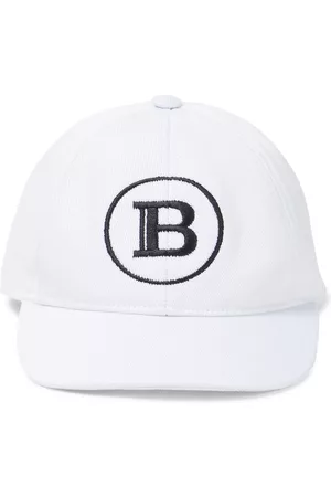 Balmain Kids Logo cotton baseball cap
