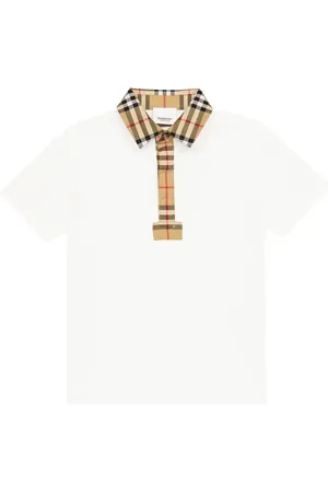 Burberry Kids' Nevin Monogram Print Cotton & Silk Button-Up Shirt