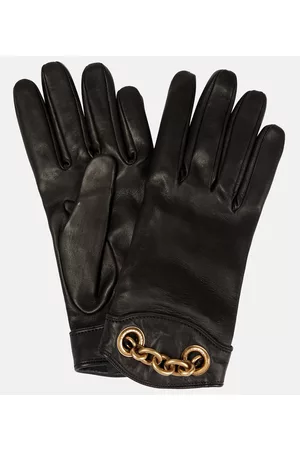 Saint Laurent Women Gloves - Embellished leather gloves