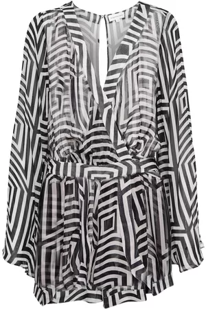 Alexandra Miro Emma printed chiffon playsuit