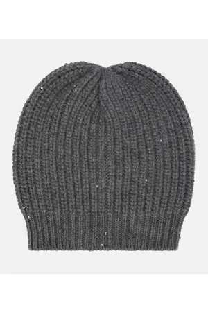 Brunello Cucinelli Ribbed-knit cashmere and silk beanie