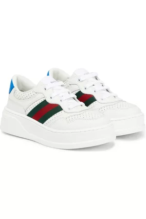 Gucci Web leather sneakers