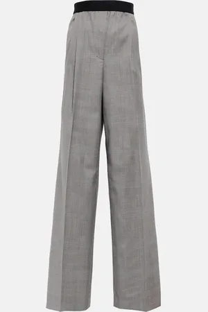 Dorothee Schumacher Checked flared virgin wool pants