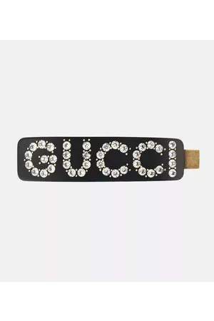 Gucci Women Hair Accessories - Embellished logo hair clip