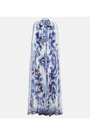 Dolce & Gabbana Printed silk chiffon maxi dress
