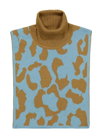 PAADE Girls Accessories - Intarsia-knit wool-blend shawl