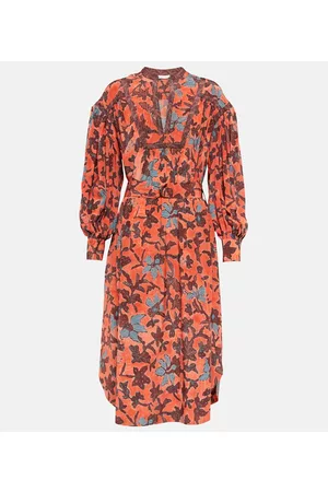 ULLA JOHNSON Taiana floral printed midi dress