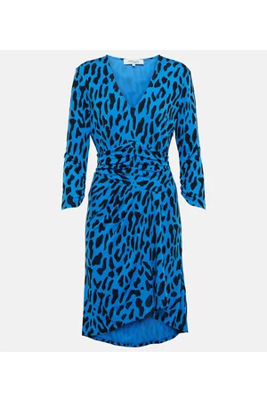 Diane von Furstenberg Women Printed Dresses - David leopard-print minidress