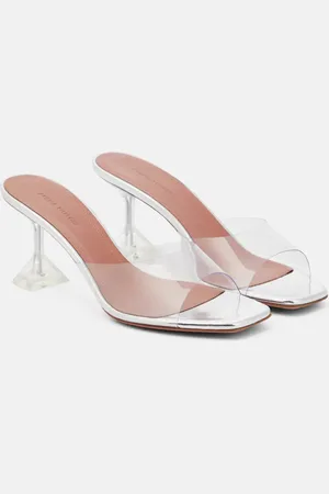 Amina Muaddi Lupita leather mules