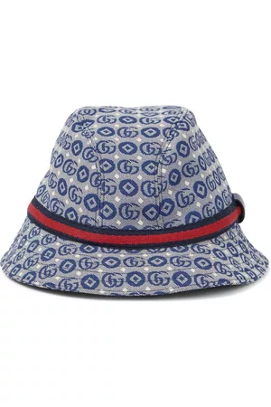 Gucci Kids Jacquard cotton-blend bucket hat