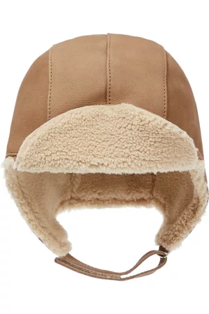 Donsje James faux fur and leather hat