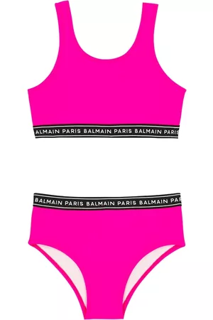 Balmain Logo-jacquard bikini