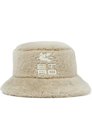 Etro Women Hats - Pegaso shearling bucket hat