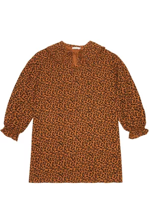 The New Society Baby Printed Dresses - Federica leopard-print cotton dress