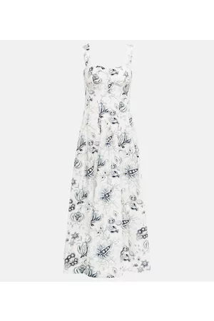 Etro Women Printed Dresses - Floral paisley cotton midi dress