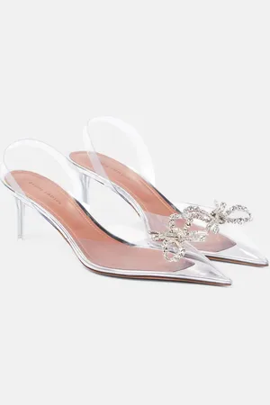 Amina Muaddi Rosie embellished slingback pumps