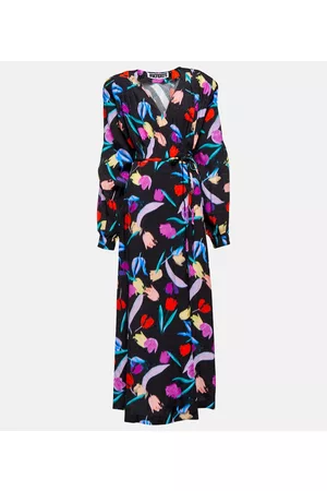 ROTATE Women Printed Dresses - Marisol floral wrap dress