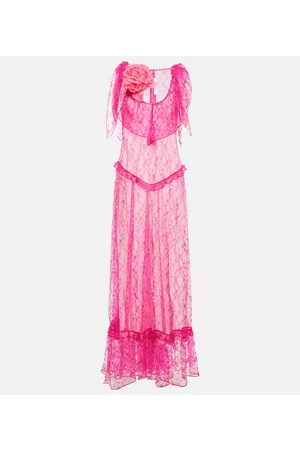 RODARTE Floral lace maxi dress