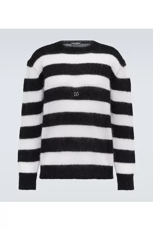 Dolce & Gabbana Men Tops - Embellished mohair and wool-blend sweater