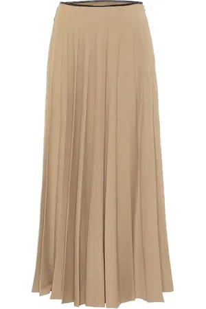 Peter Do High-rise stretch-crÃªpe midi skirt