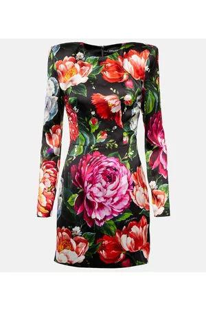 Dolce & Gabbana Floral satin minidress
