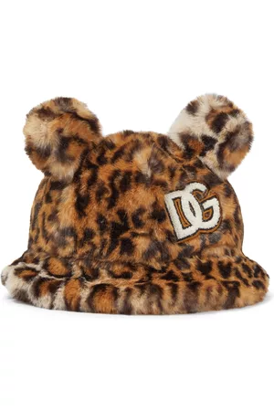 Dolce & Gabbana Leopard-print faux fur hat