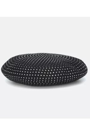Saint Laurent Women Hats - Crystal-embellished wool beret
