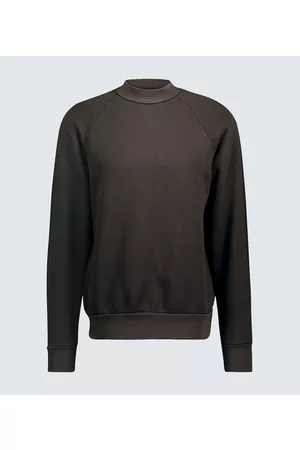Les Tien Men Sweatshirts - Mock neck cotton sweatshirt