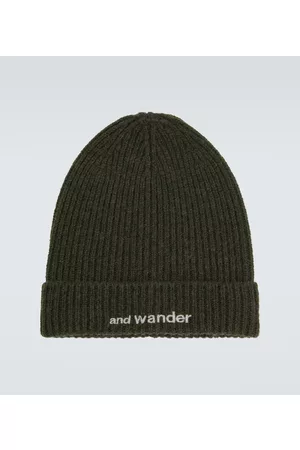 and wander Ribbed-knit wool beanie