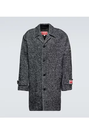 Kenzo MÃ©lange cotton-blend coat