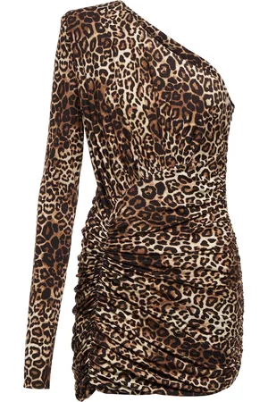 ALEXANDRE VAUTHIER Leopard-print jersey minidress