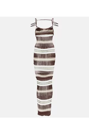 Jacquemus La Robe Sognu striped maxi dress