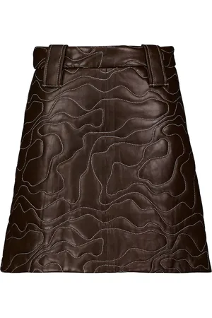 Ganni Leather miniskirt
