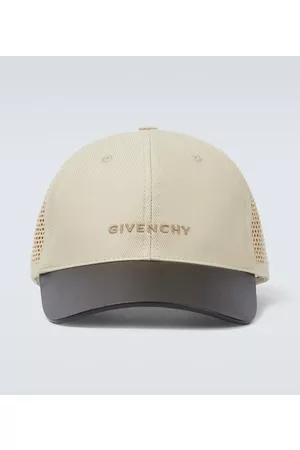 Givenchy Cotton and leather baseball cap