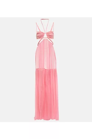 Nensi Dojaka Cutout silk maxi dress