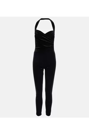 Norma Kamali Women Jumpsuits - Cayla velvet catsuit