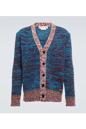 Marni Intarsia-knit wool cardigan